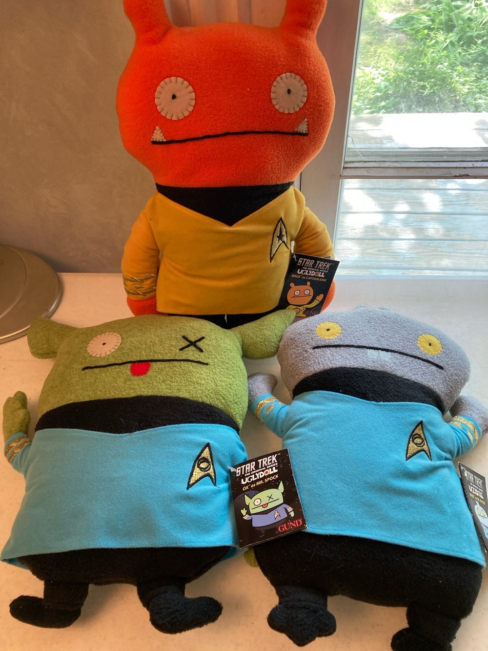 Star Trek Uglydoll Plush 2015 NWT: Kirk, Spock, McCoy - Picture 1 of 11